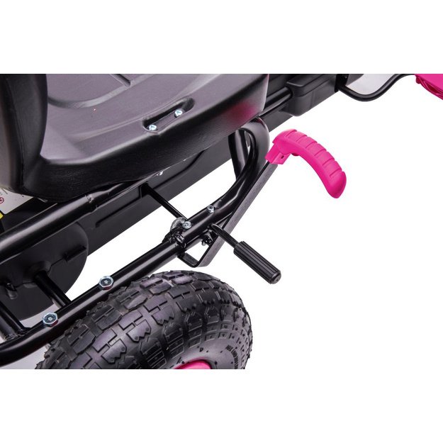 Velomobilis su pedalais Go-kart G18, rožinis