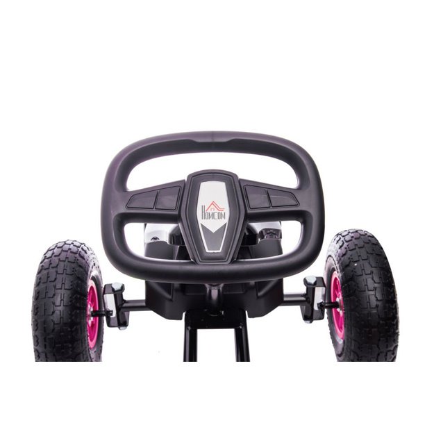 Velomobilis su pedalais Go-kart G18, rožinis