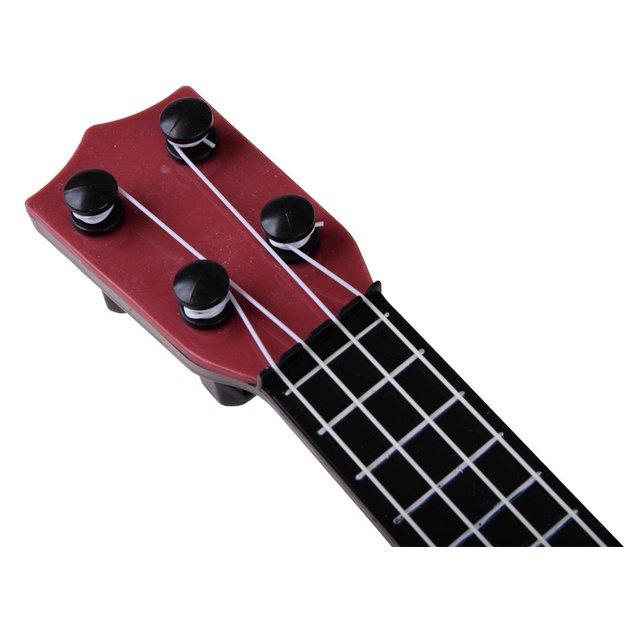 Mini gitara vaikams 25 cm, tamsiai ruda
