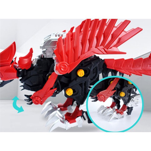 Interaktyvus konstruktorius dinozauras “RAPTOR”