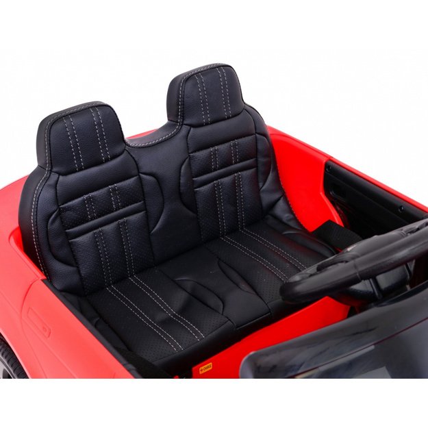 Vienvietis elektromobilis Range Rover Evoque, raudonas