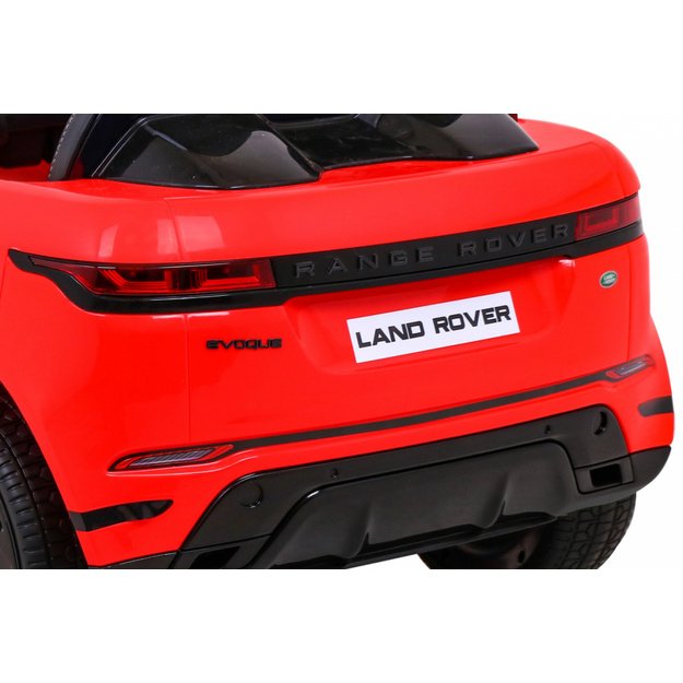 Vienvietis elektromobilis Range Rover Evoque, raudonas
