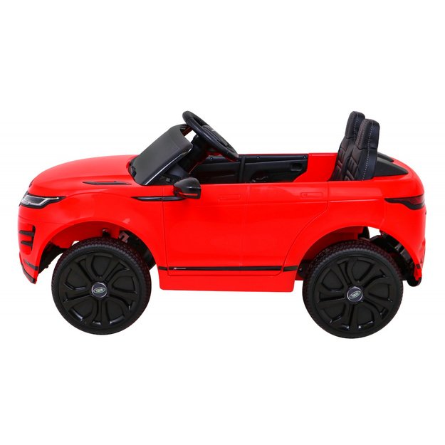 Vienvietis elektromobilis Range Rover Evoque, raudonas