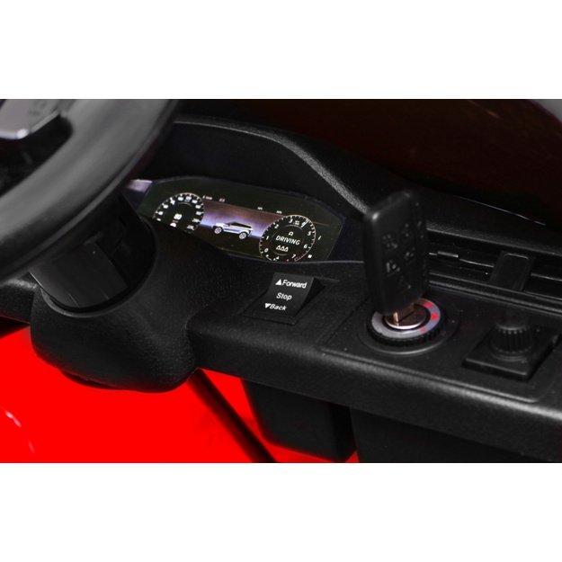 Vienvietis elektromobilis Range Rover Evoque, raudonas