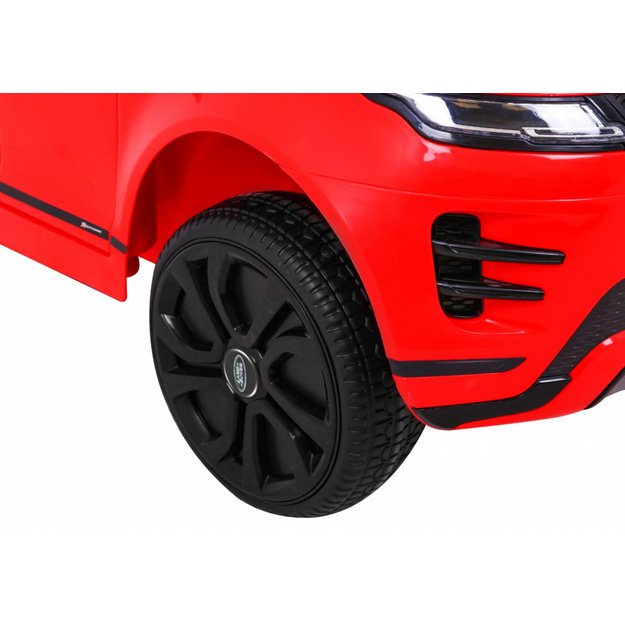 Vienvietis elektromobilis Range Rover Evoque, raudonas