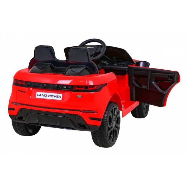 Vienvietis elektromobilis Range Rover Evoque, raudonas