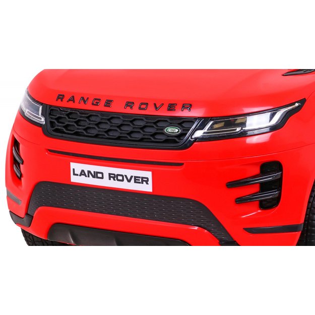 Vienvietis elektromobilis Range Rover Evoque, raudonas