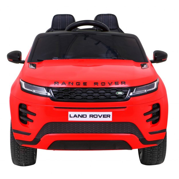 Vienvietis elektromobilis Range Rover Evoque, raudonas
