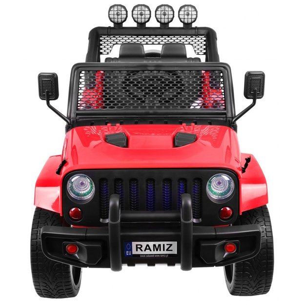 Vienvietis elektrinis džipas vaikams Raptor Drifter 4x4, raudonas