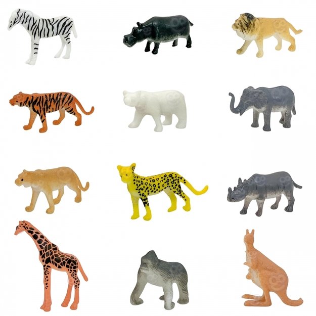Figūrėlių rinkinys 34 vnt, WOOPIE, safari gyvūnai 2