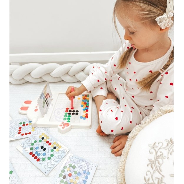 Montessori magnetinė lenta MagPad, WOOPIE, zuikis, rožinis