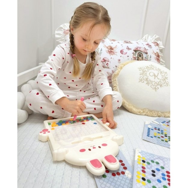 Montessori magnetinė lenta MagPad, WOOPIE, zuikis, rožinis