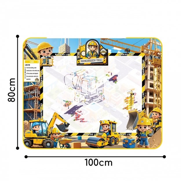 Vandens tapybos kilimėlis vaikams su priedais, WOOPIE 3