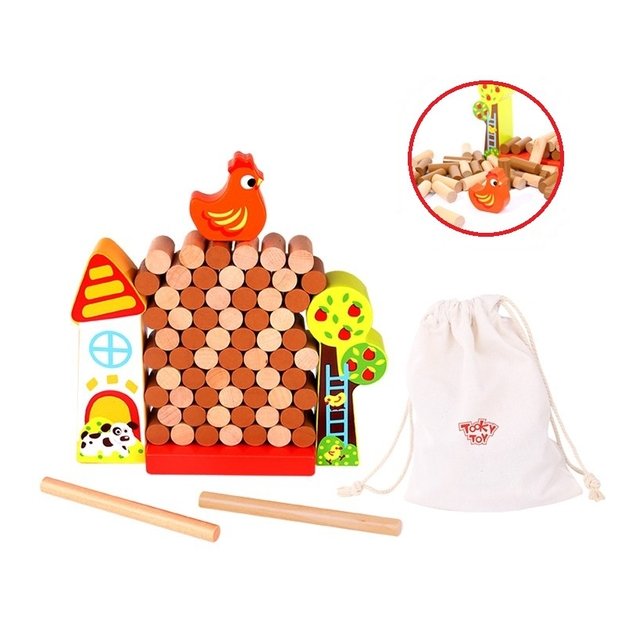 Arkadinis žaidimas „Krentanti medinė vištų ferma“, TOOKY TOY 16
