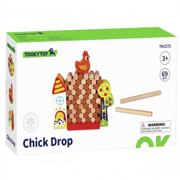Arkadinis žaidimas „Krentanti medinė vištų ferma“, TOOKY TOY 1