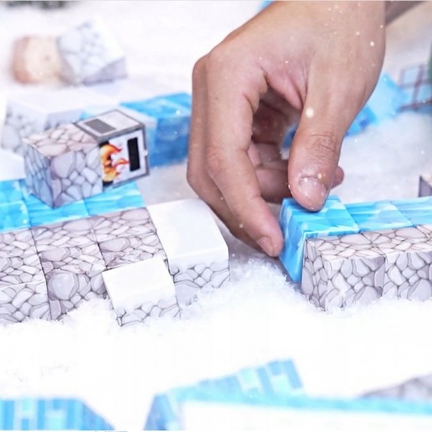 Magnetinių 3D statybinių blokų rinkinys vaikams „Žiemos pasaulis“ 66 vnt. WOOPIE  7