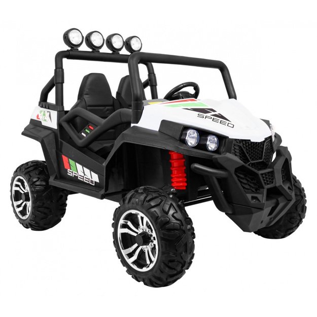 Dvivietis elektromobilis 4x4 bagis Grand Buggy, baltas
