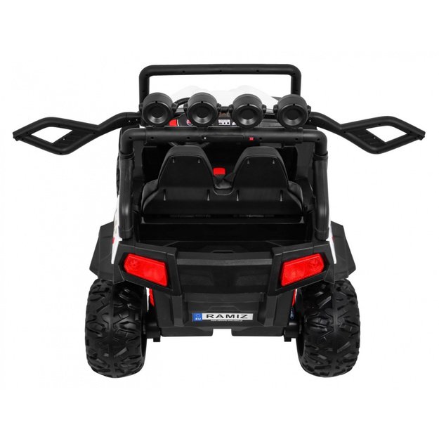Dvivietis elektromobilis 4x4 bagis Grand Buggy, baltas