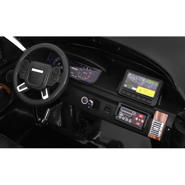 Dvivietis elektromobilis vaikams Range Rover HSE 4x4, juodas