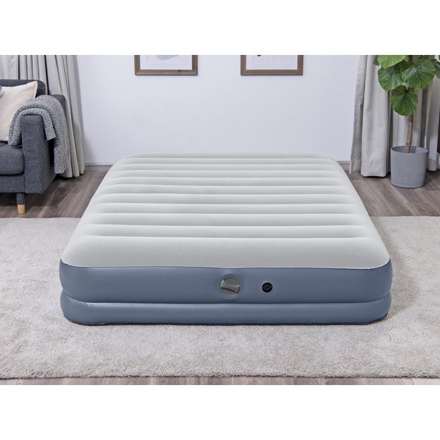 Dvivietis pripučiamas čiužinys su elektriniu siurbliu 203x152x36cm, Bestway