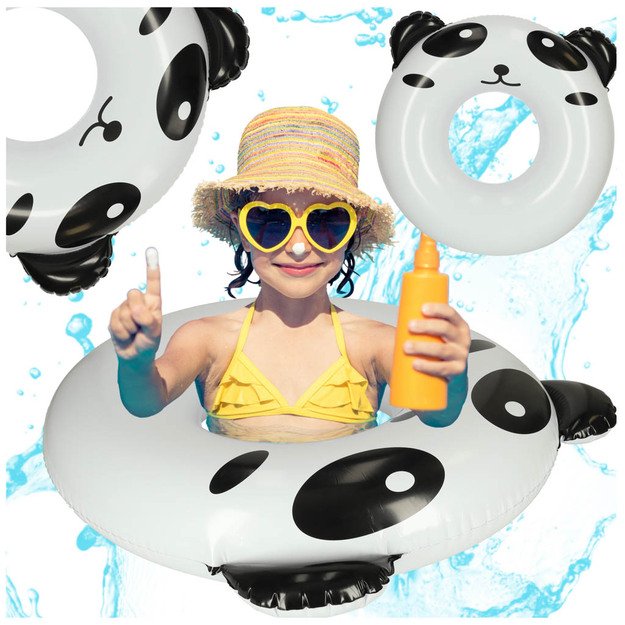Pripučiamas ratas, panda, 80 cm