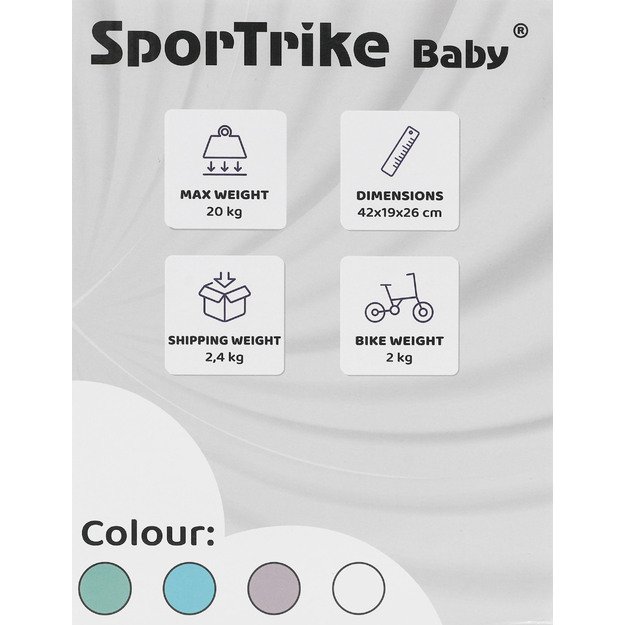 Vaikiškas 4 ratų krosinis dviratis SporTrike, mėlynas