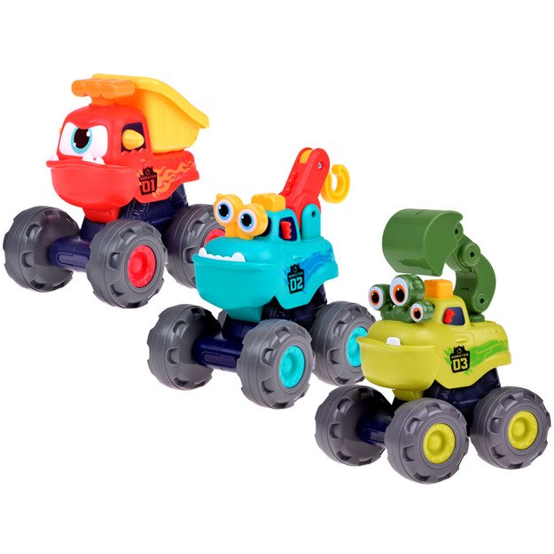 Smagių automobilių rinkinys vaikams Monster Truck