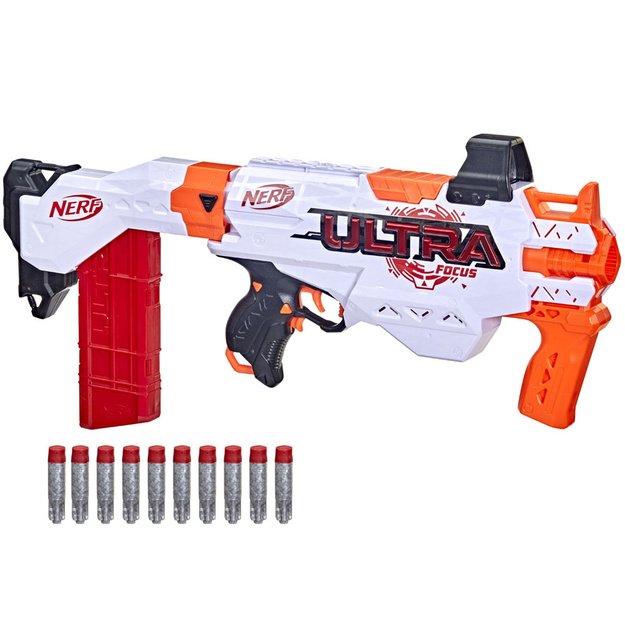 Didelis pistoletas Nerf Ultra Focus su putų kulkos