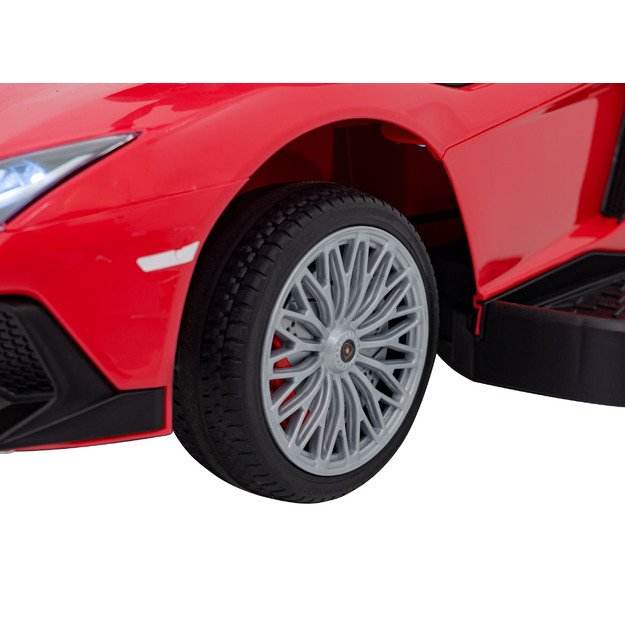 Paspiriama mašinėlė - stumdukas Lamborghini Aventador SV  vaikams, raudona