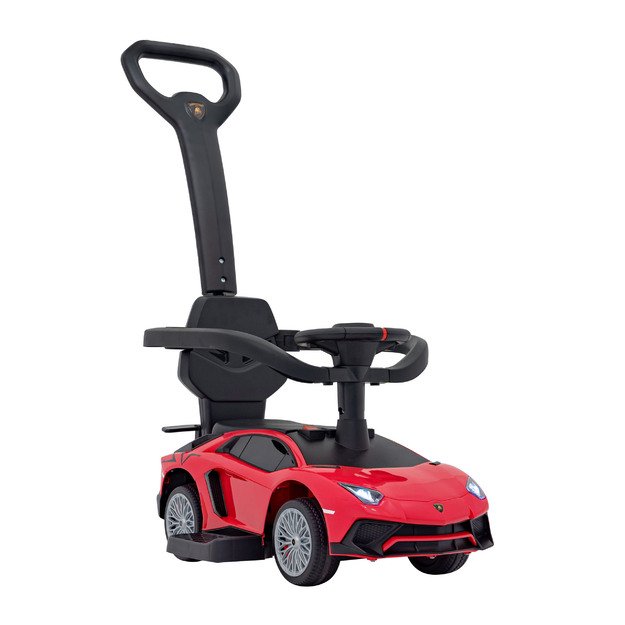 Paspiriama mašinėlė - stumdukas Lamborghini Aventador SV  vaikams, raudona