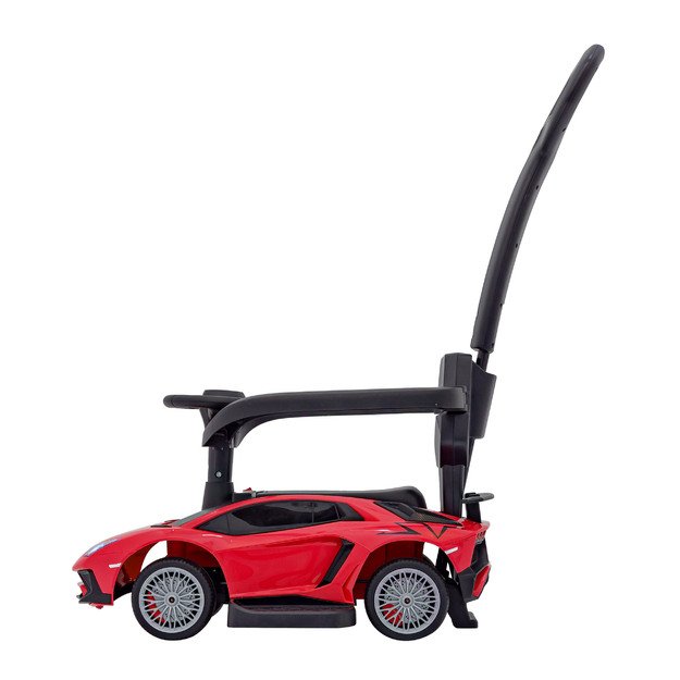 Paspiriama mašinėlė - stumdukas Lamborghini Aventador SV  vaikams, raudona