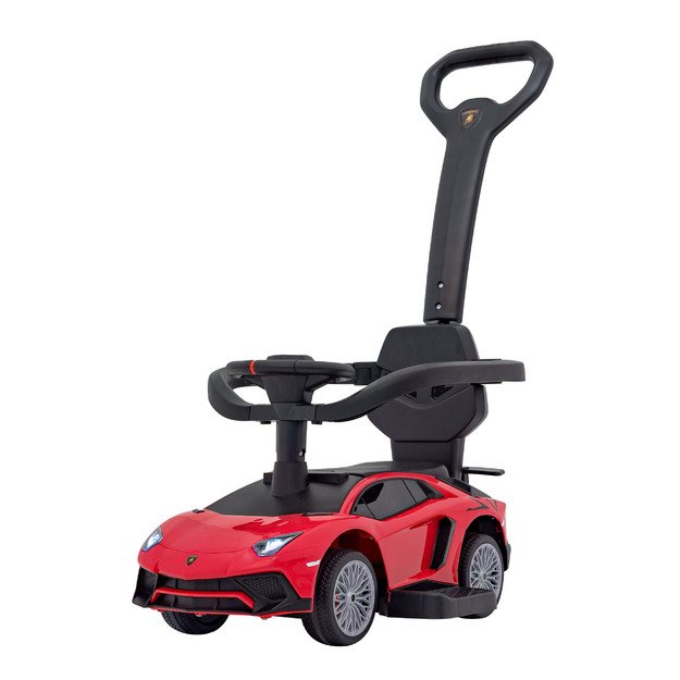 Paspiriama mašinėlė - stumdukas Lamborghini Aventador SV  vaikams, raudona