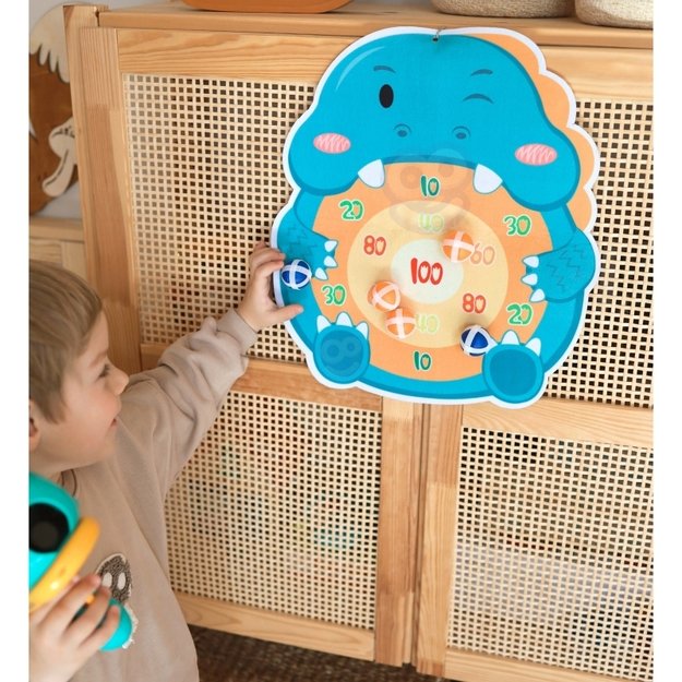 Žaidimas Darts su kamuoliukais vaikams, dinozauras, WOOPIE