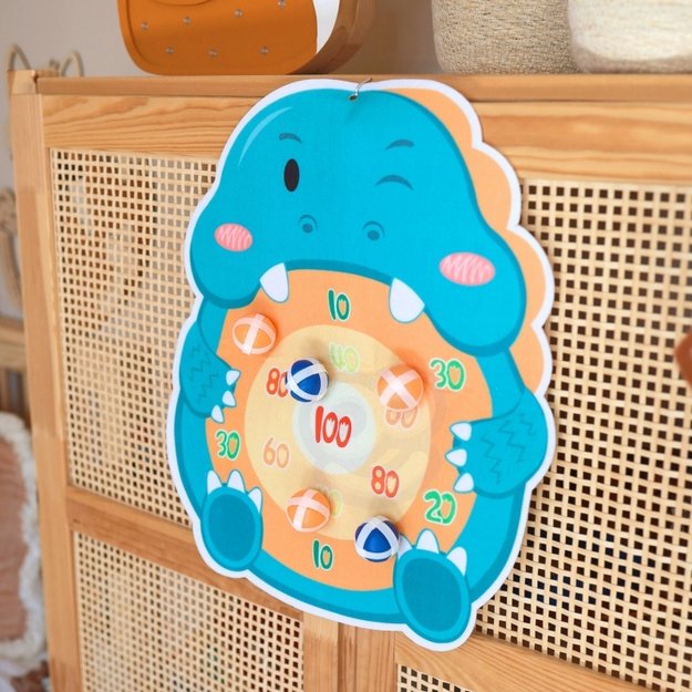 Žaidimas Darts su kamuoliukais vaikams, dinozauras, WOOPIE