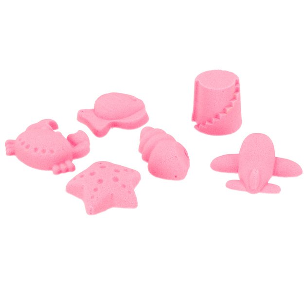 Kinetinis smėlis su priedais, rožinis, 2 kg