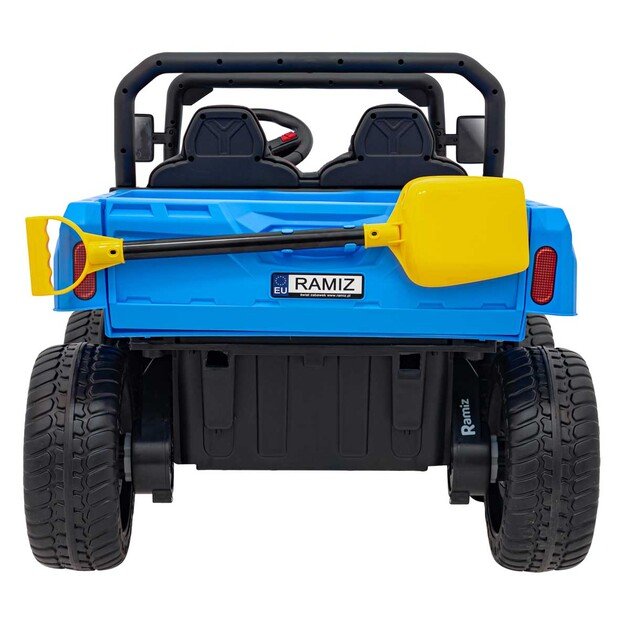 Dvivietis elektromobilis Farmer Truck Speed 900, mėlynas