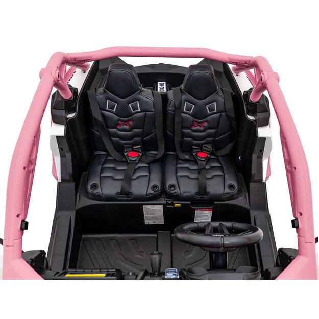 Dvivietis elektromobilis bagis Maverick Turbo RR, rožinis