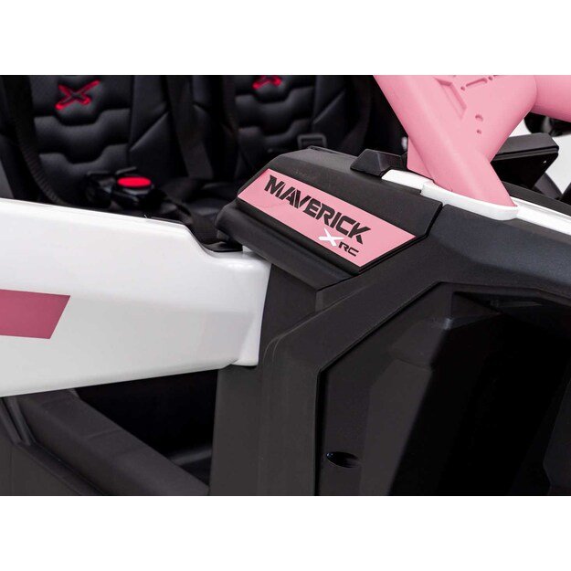 Dvivietis elektromobilis bagis Maverick Turbo RR, rožinis
