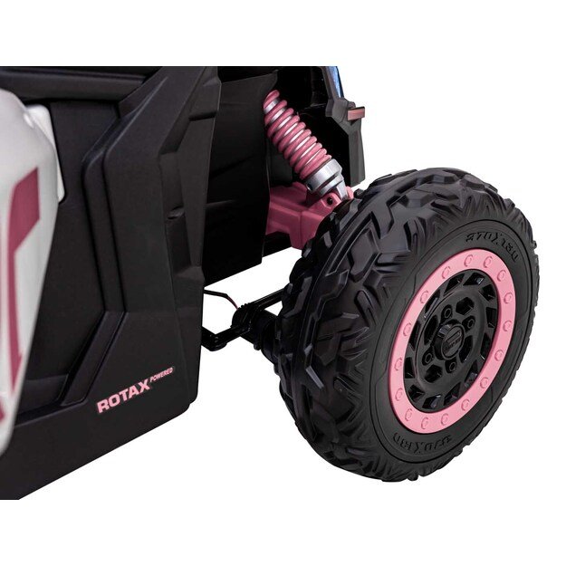 Dvivietis elektromobilis bagis Maverick Turbo RR, rožinis