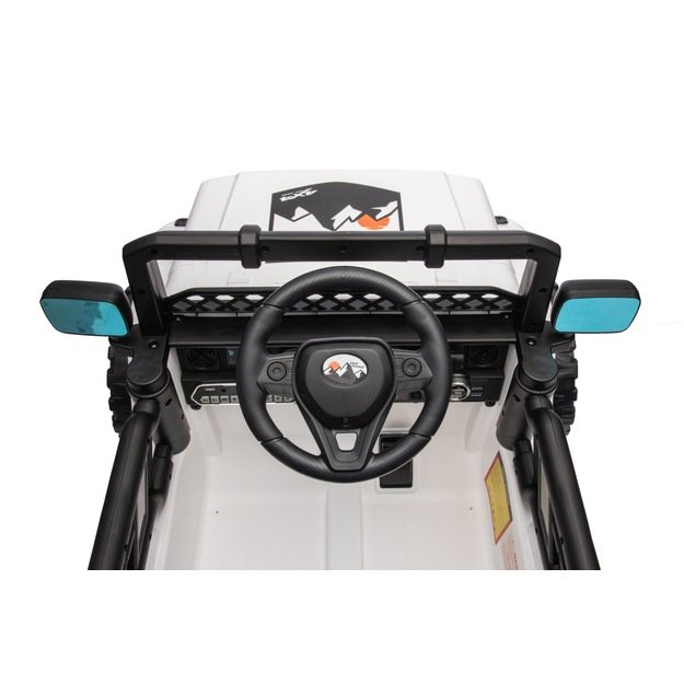 Vienvietis elektrinis džipas vaikams OFF ROAD CLIMBER, baltas