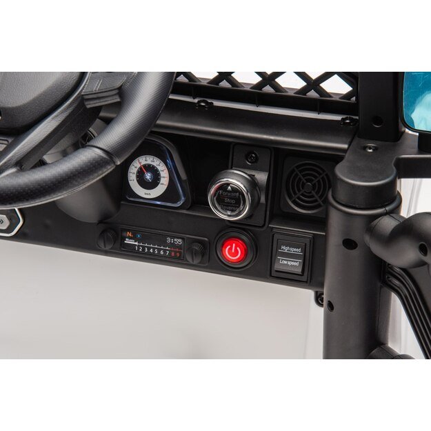 Vienvietis elektrinis džipas vaikams OFF ROAD CLIMBER, baltas