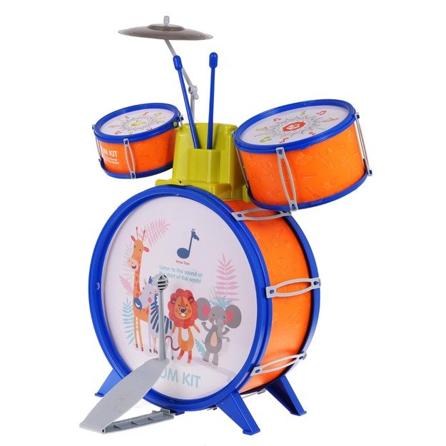 Spalvotas būgnų rinkinys vaikams „Safari Percussion“ 