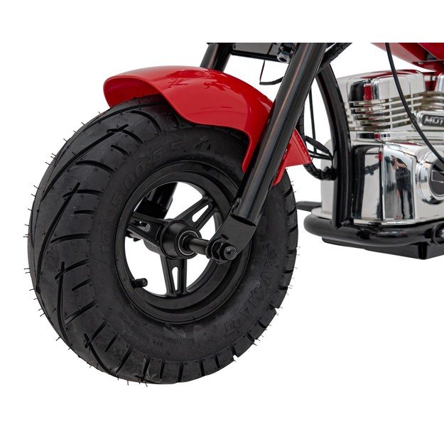 Vaikiškas elektrinis motociklas Chopper Warrior, raudonas