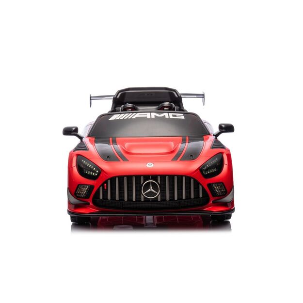 Vienvietis elektrinis sportinis automobilis Mercedes AMG GT3 vaikams, raudonas