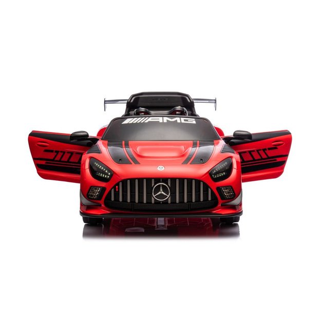 Vienvietis elektrinis sportinis automobilis Mercedes AMG GT3 vaikams, raudonas