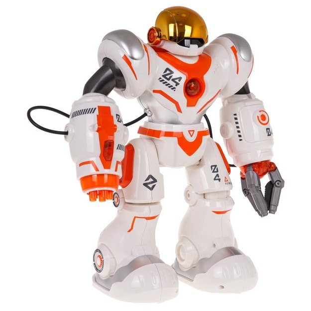 Nuotoliniu būdu valdomas robotas, oranžinis