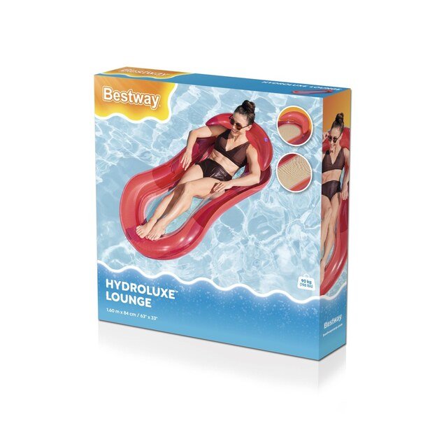 Pripučiamas čiužinys su tinkleliniu dugnu, BESTWAY, raudonas