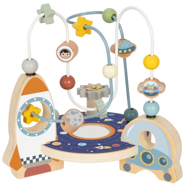 Medinis labirintas vaikams su kosmoso motyvais, TOOKY TOY