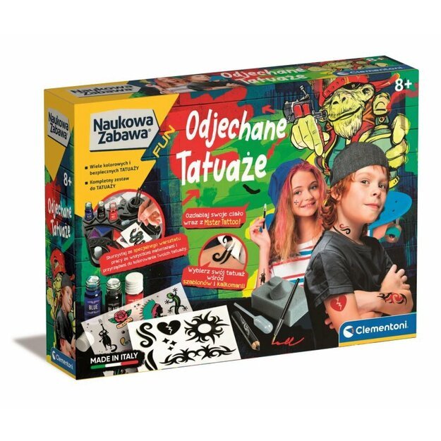 Tatuiruočių kūrimo laboratorija vaikams, Clementoni 50721