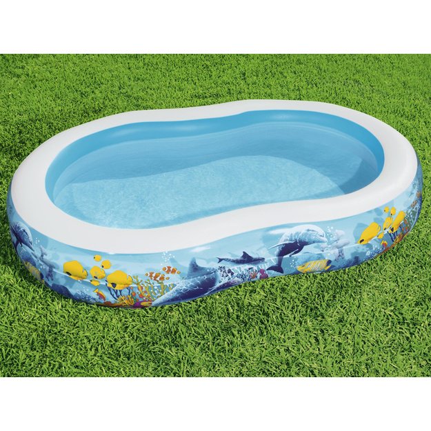 Pripučiamas baseinas vaikams 262x157x46cm, Bestway
